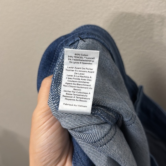 Talbots Petite Blue Denim Sailor Shorts - Picture 4 of 14